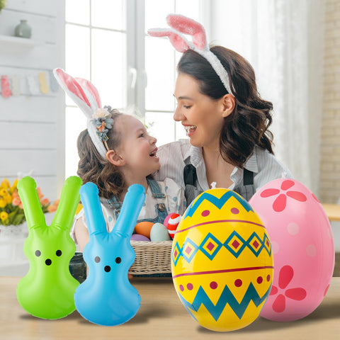 CFuguier bunny eggs display for photo props and events