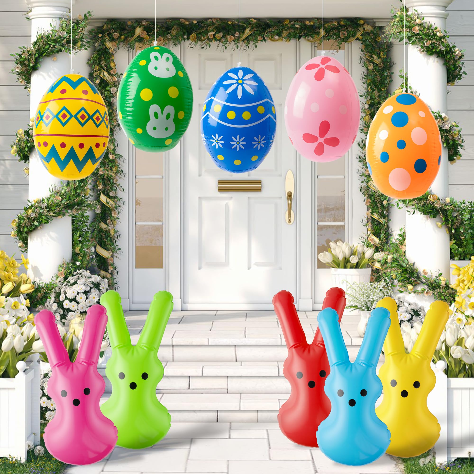CFuguier outdoor Easter decoration balloons for yard ambiance