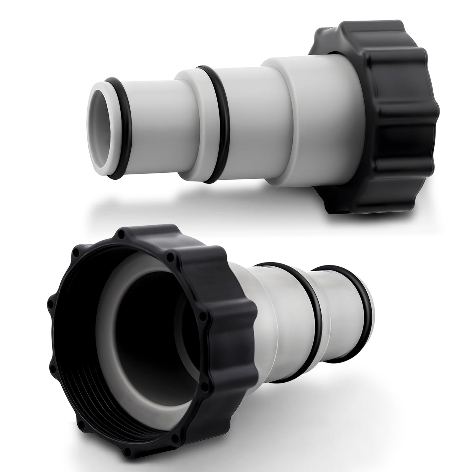 CFYOSNK Pool Hose Adapter A with Collar for Intex—secure 1.5–inch to 1.25–inch connection