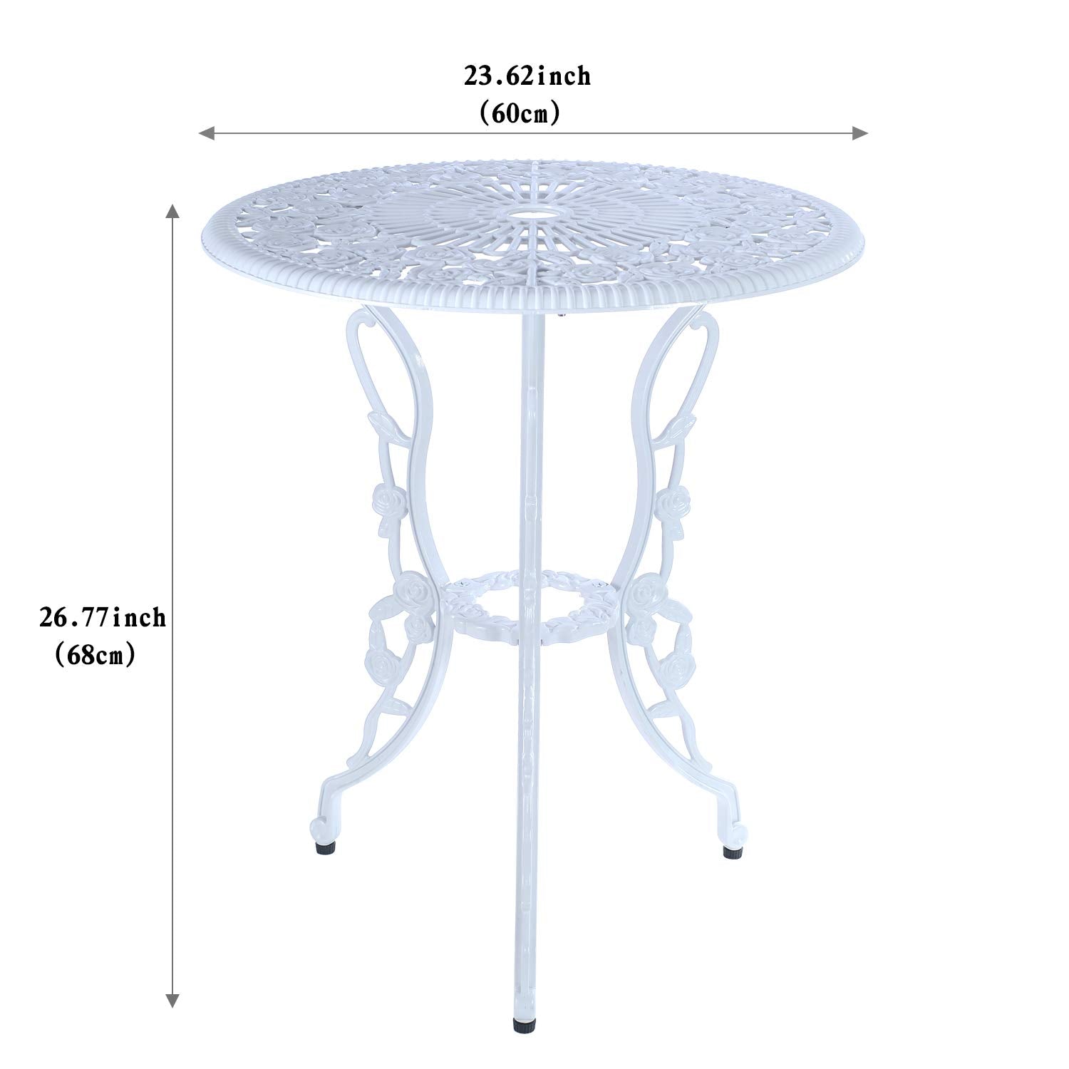 C/G Patio Casa bistro chair 1 with curved seat for comfort.