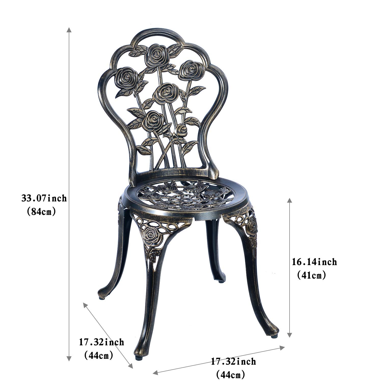 C/G Patio Casa rose-design details add elegance to any outdoor space.