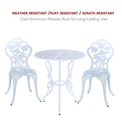 C/G Patio Casa rose design accent adds chic outdoor style.