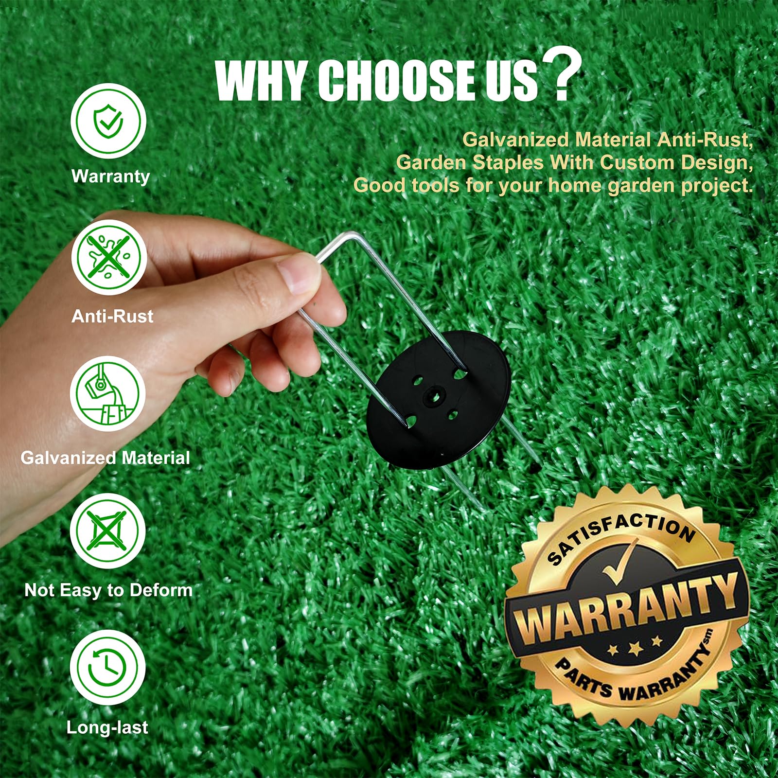 CGAIBE fixing gaskets provide firmer anchoring for landscape fabric