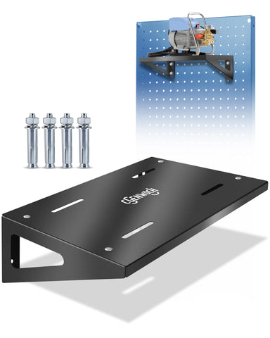 CGENWDCH heavy-duty metal shelf keeps the pressure washer off the floor for protection.