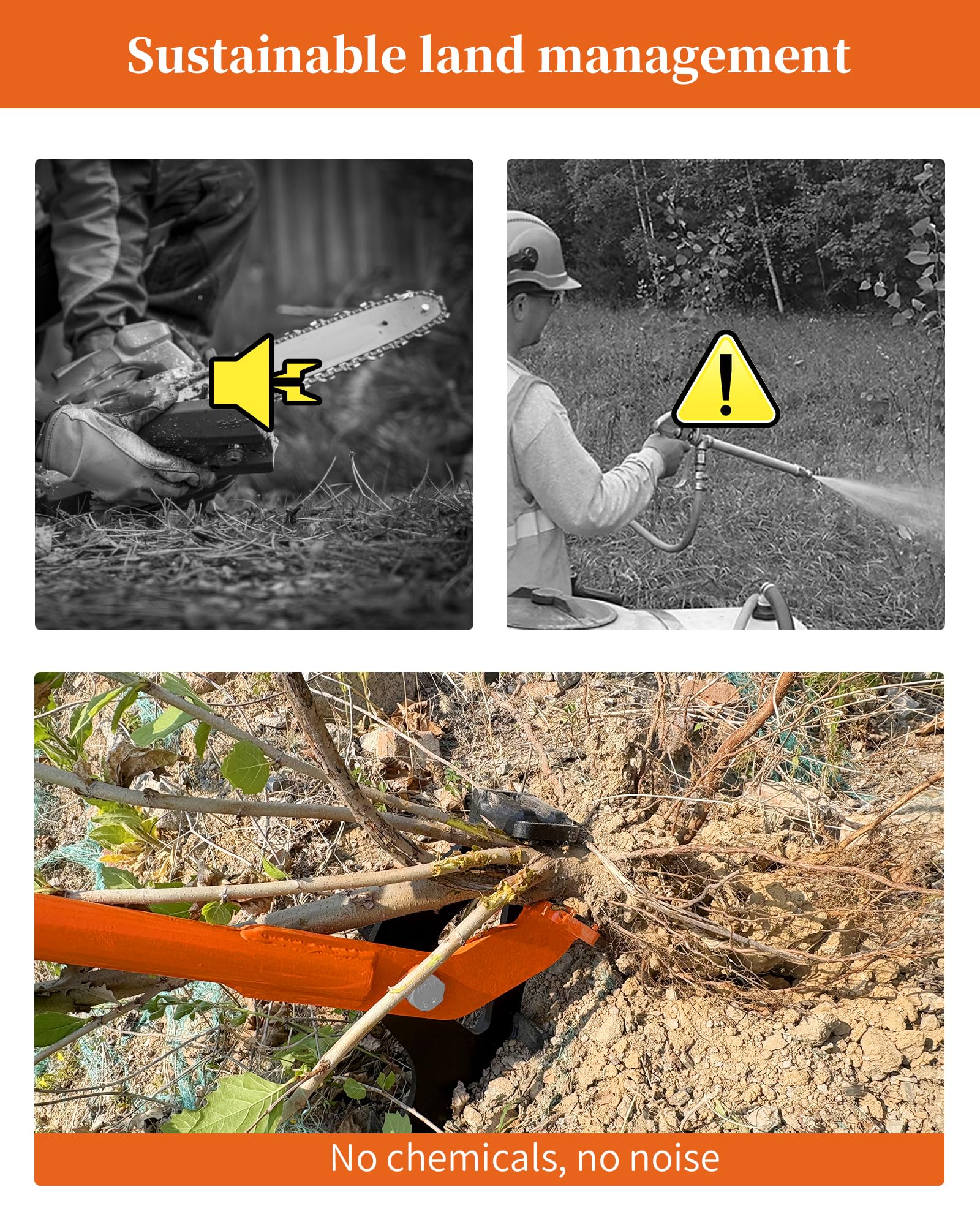 CGENWDCH lever-action tree puller reduces fatigue during removal.