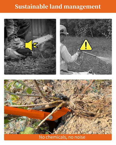 CGENWDCH lever-action tree puller reduces fatigue during removal.