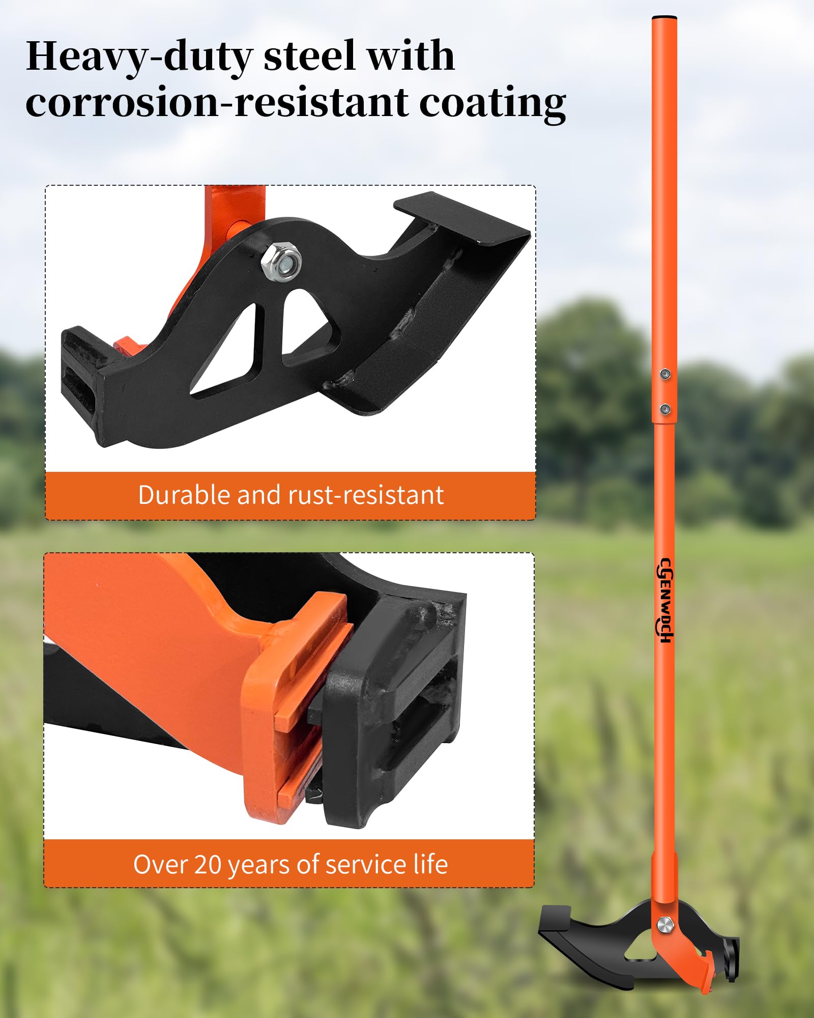 CGENWDCH sapling puller ideal for thorny shrubs and invasive plants.