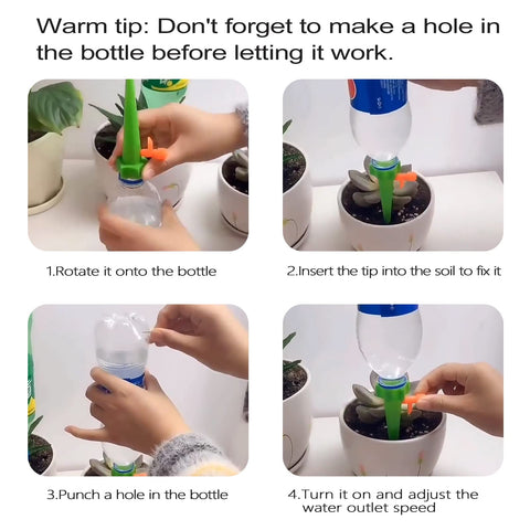CGHHUI travel-friendly irrigation system keeps plants watered while traveling