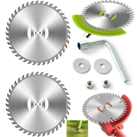 CGNRONEAU carbide-tipped blade head for 6-inch weed eater, efficient cutting of thick brush.