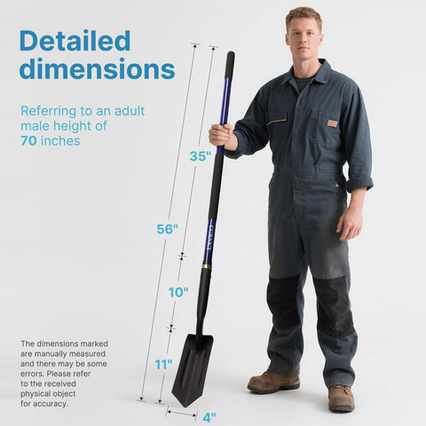 CGRNKT professional-grade trench shovel used by contractors and landscapers.