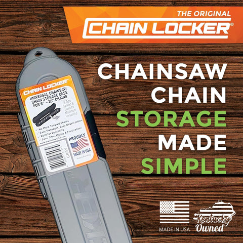 Chain Locker compact, portable design ideal for moving between job sites.