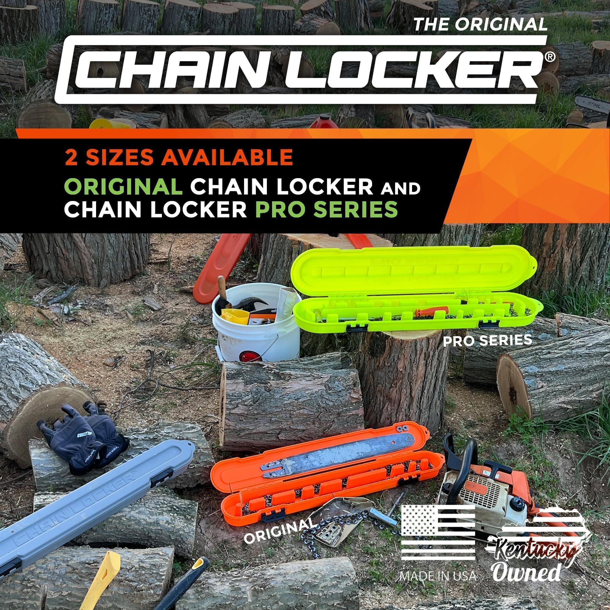 Chain Locker reinforced hinges provide rust resistance and durability.
