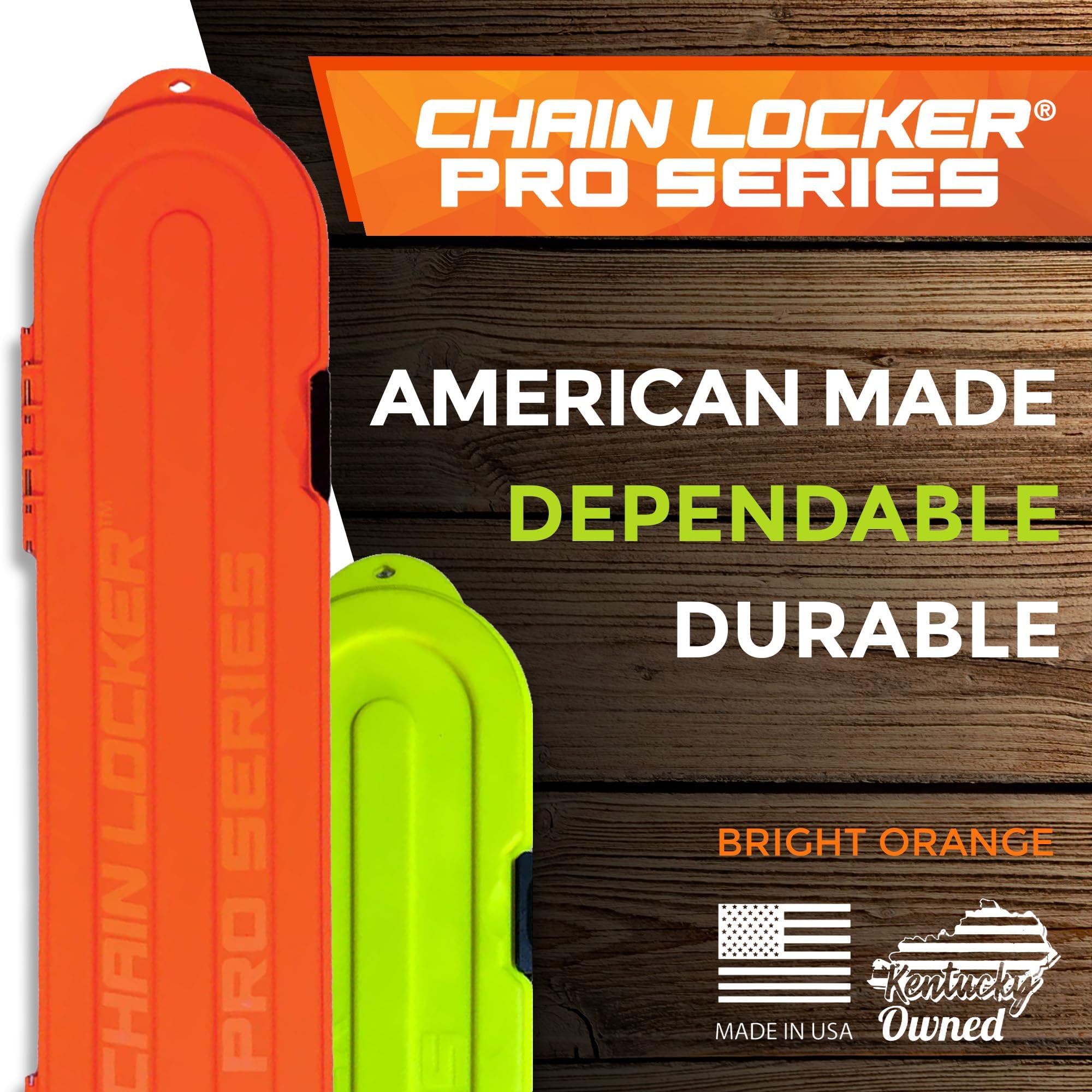 Chain Locker Pro Series dual-row design enables easy organization for long and short chains.