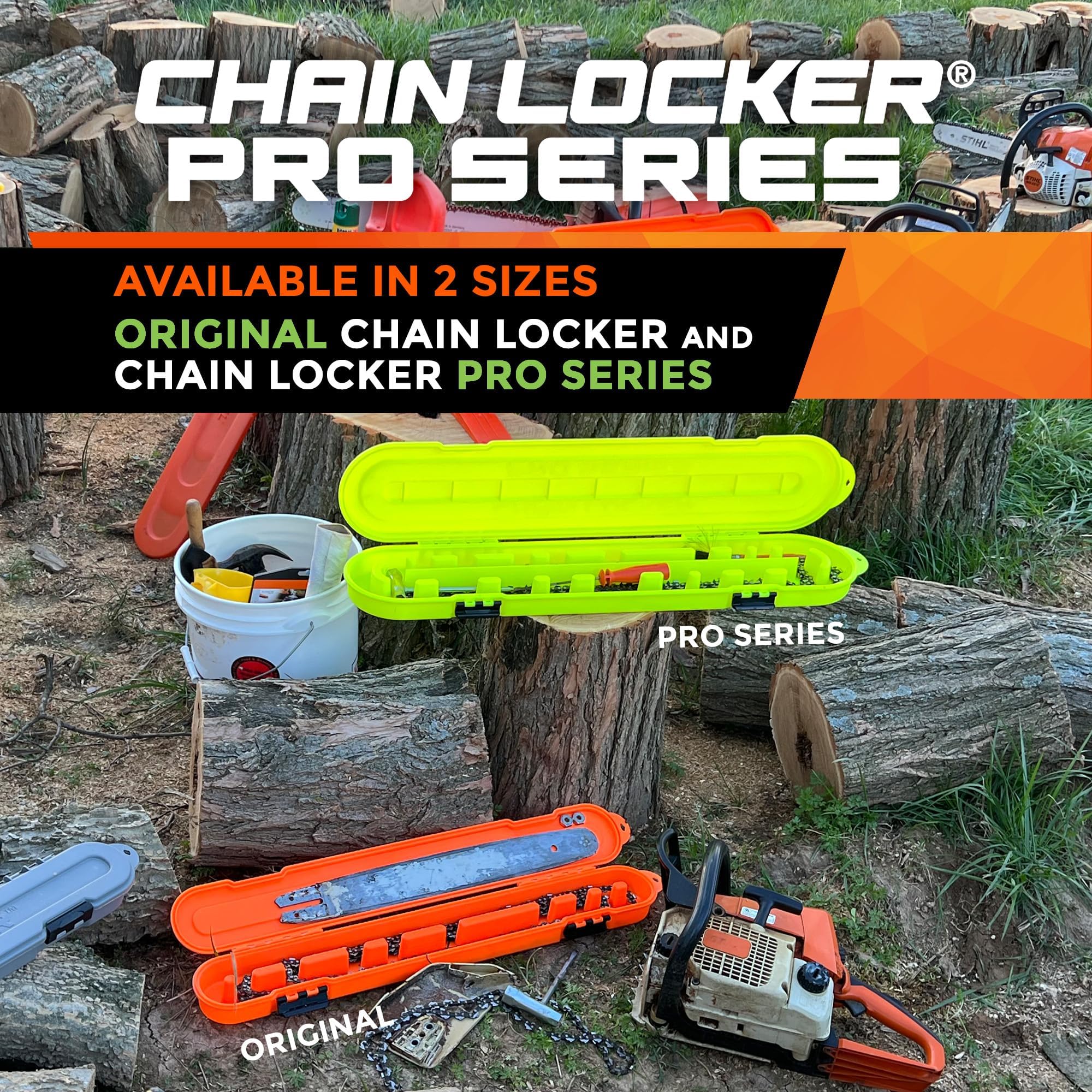 Chain Locker Pro Series portable storage for on-site chains and accessories.