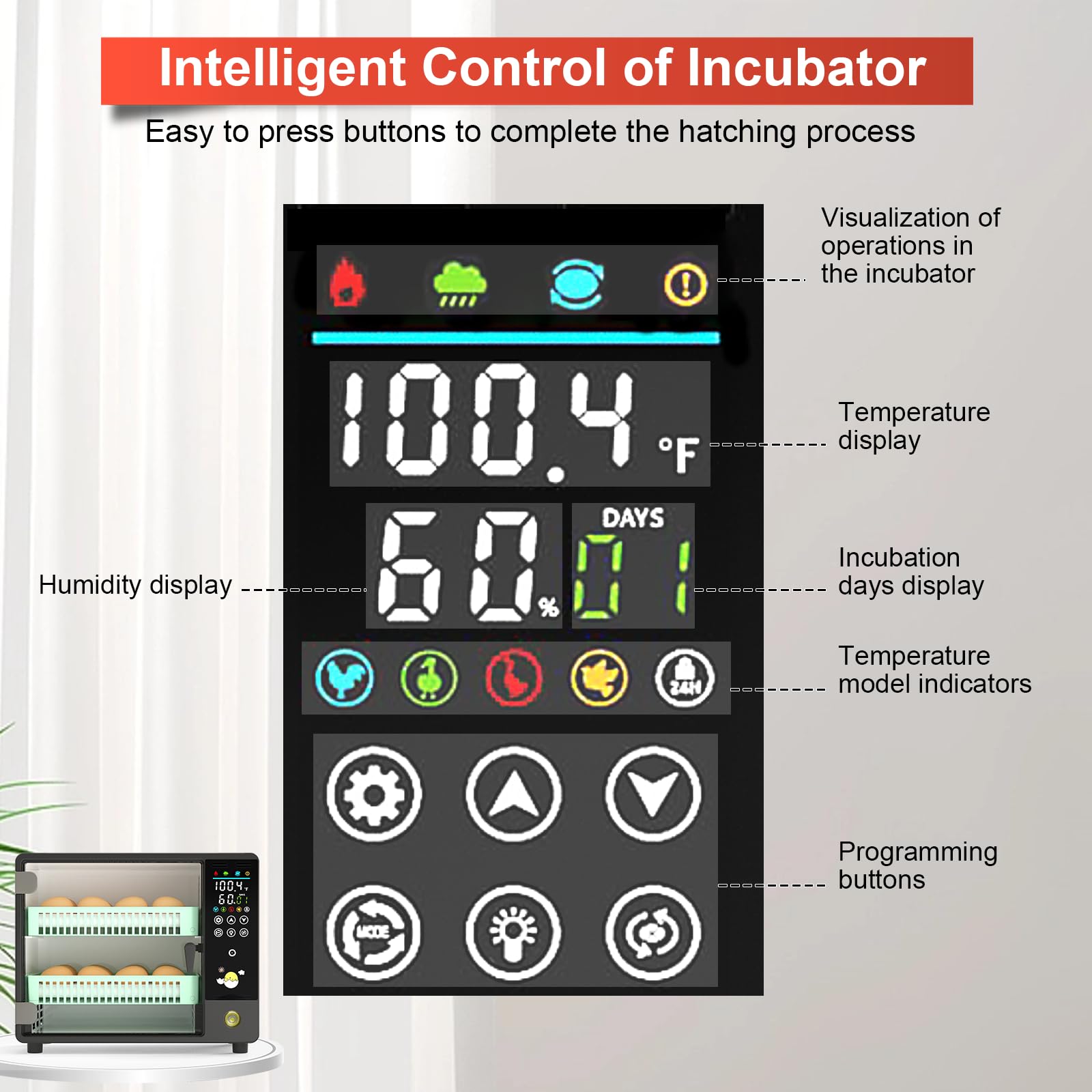 Chalixion interior light view allows checks in dim environments.