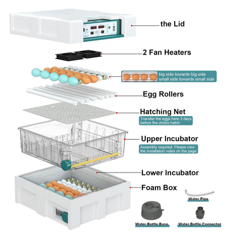 Chalixion two-tier incubator design for efficient space use.