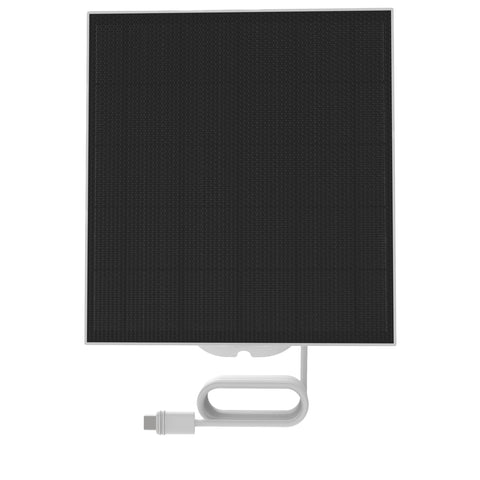 CHAMBERLAIN myQ solar panel beside outdoor camera for continuous power