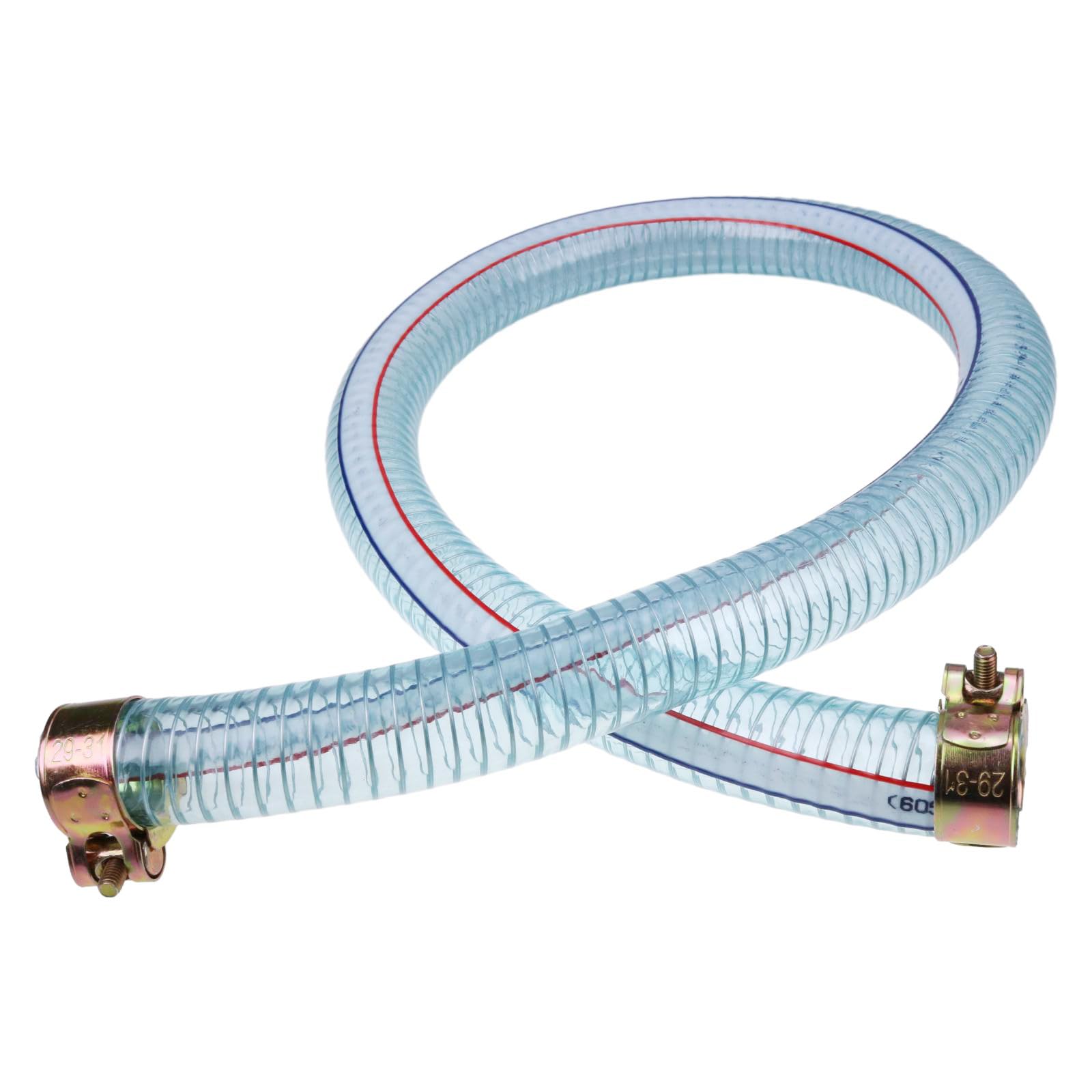 Chamixx 39-inch log splitter hose, blue, showing universal fit and long reach for versatile connections