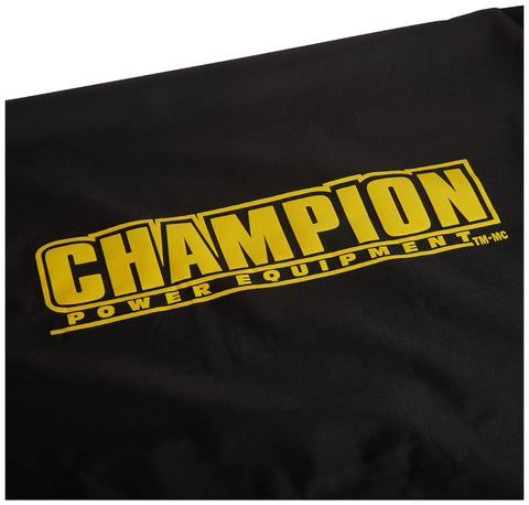 Champion water-resistant polyester exterior shields against sun and rain