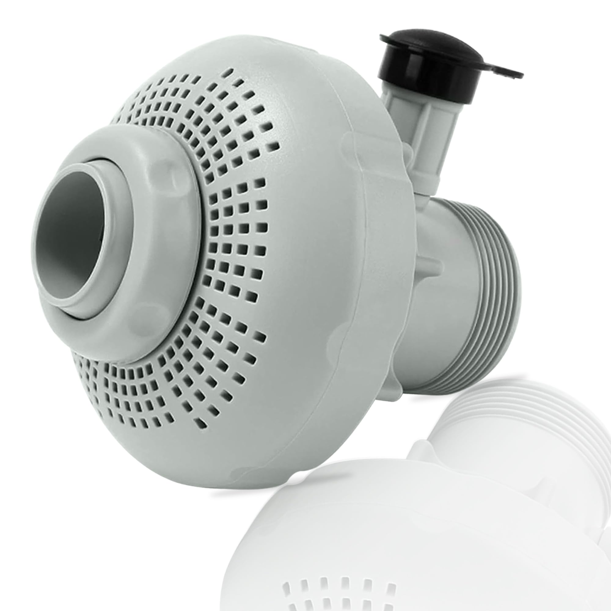 ChangTa 12355 exterior inlet air nozzle shows durable plastic for outdoor pool use