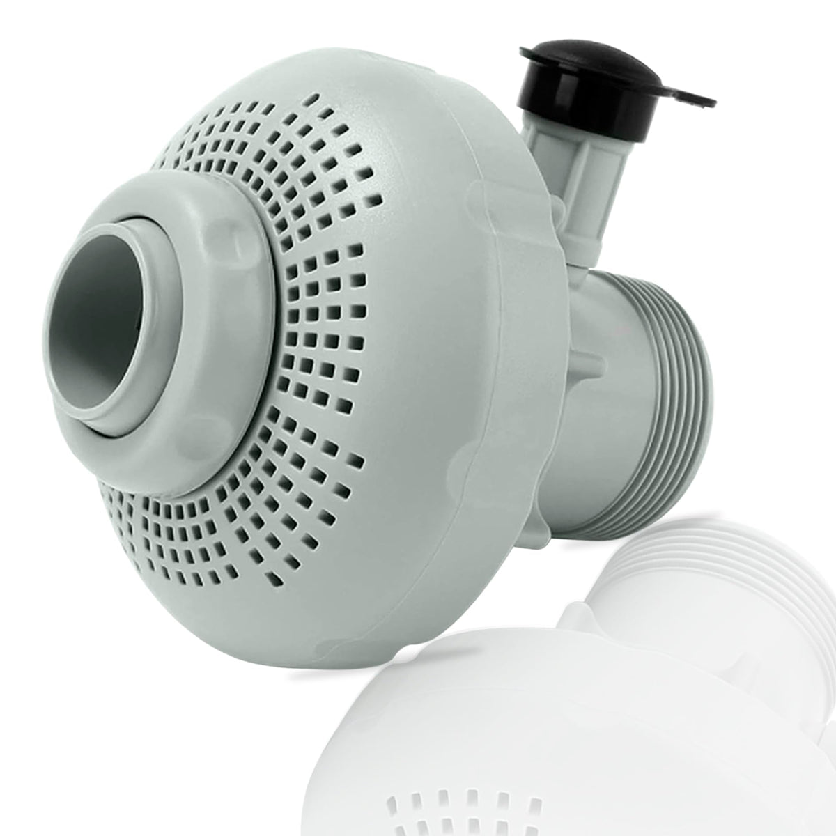 ChangTa 12355 exterior inlet air nozzle shows durable plastic for outdoor pool use