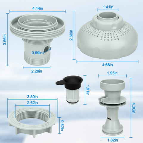 ChangTa 12355 replacement parts kit for Intex nozzle simplifies maintenance