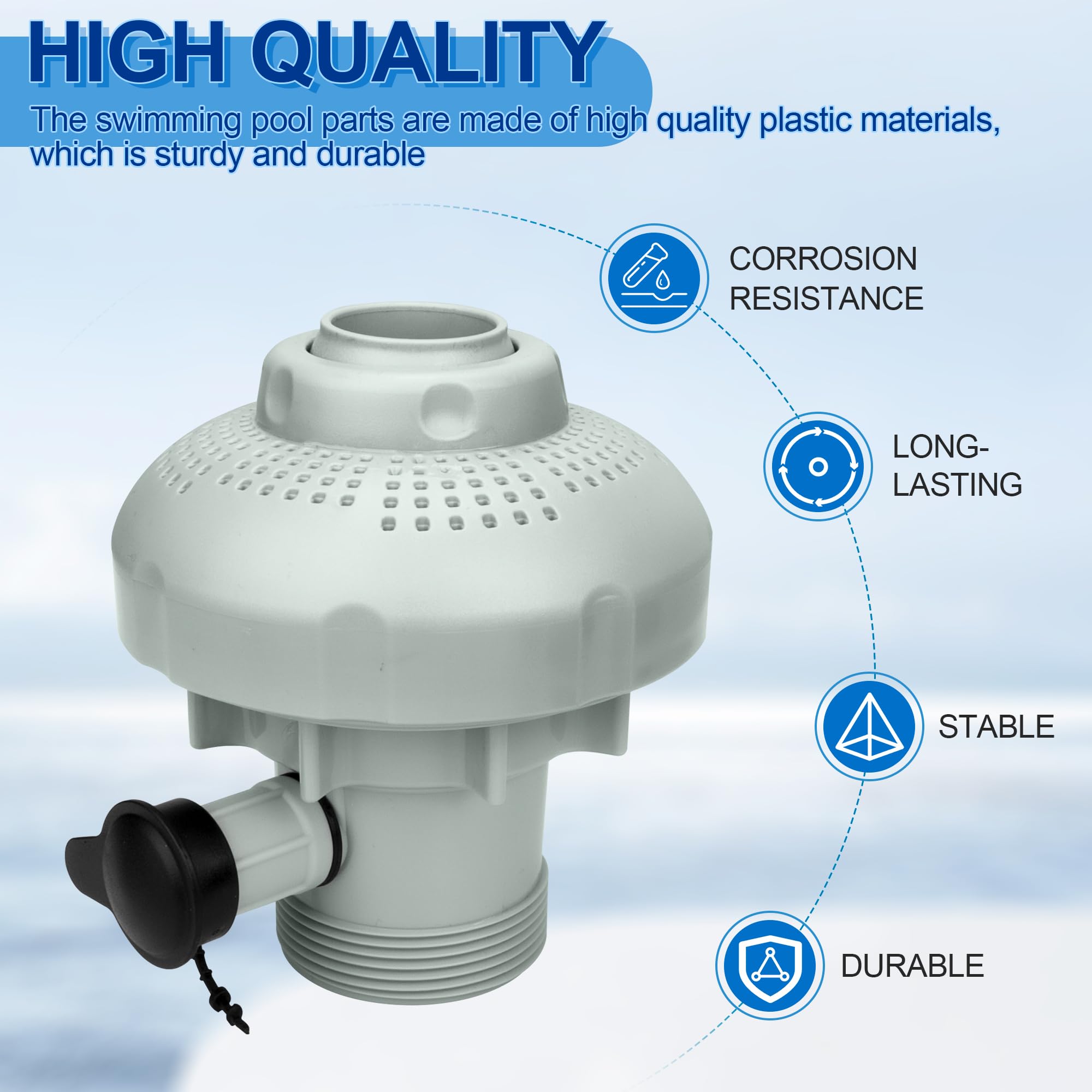 ChangTa 12355 side view shows secure plunger valve compatibility for quick setup