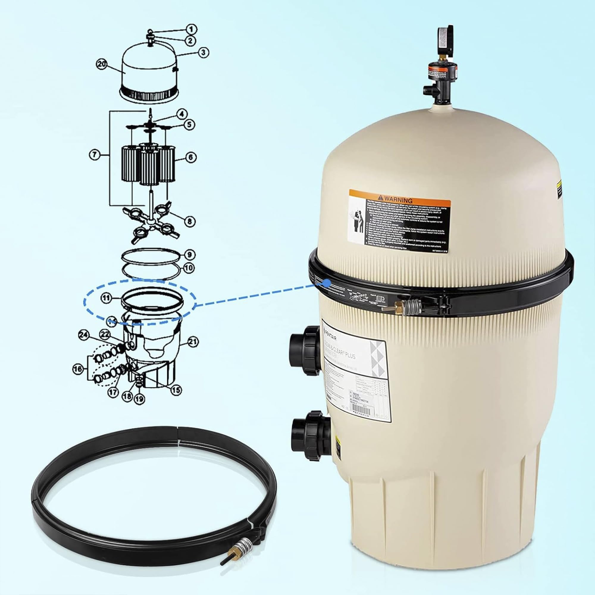 ChangTa 190003 stainless steel construction resists rust and UV exposure