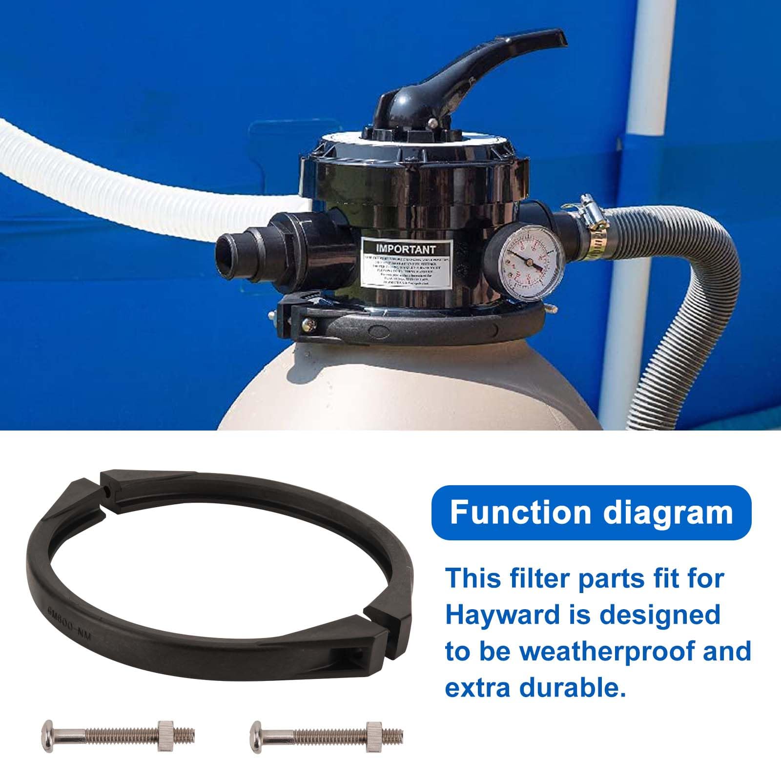 ChangTa GMX600NM flange valve clamp on Hayward S164T ensuring reliable flow