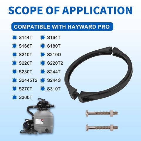 ChangTa GMX600NM flange valve clamp on Hayward S230T preventing leaks