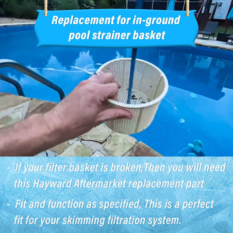 ChangTa nylon pool skimmer basket provides sturdy construction and longer life.