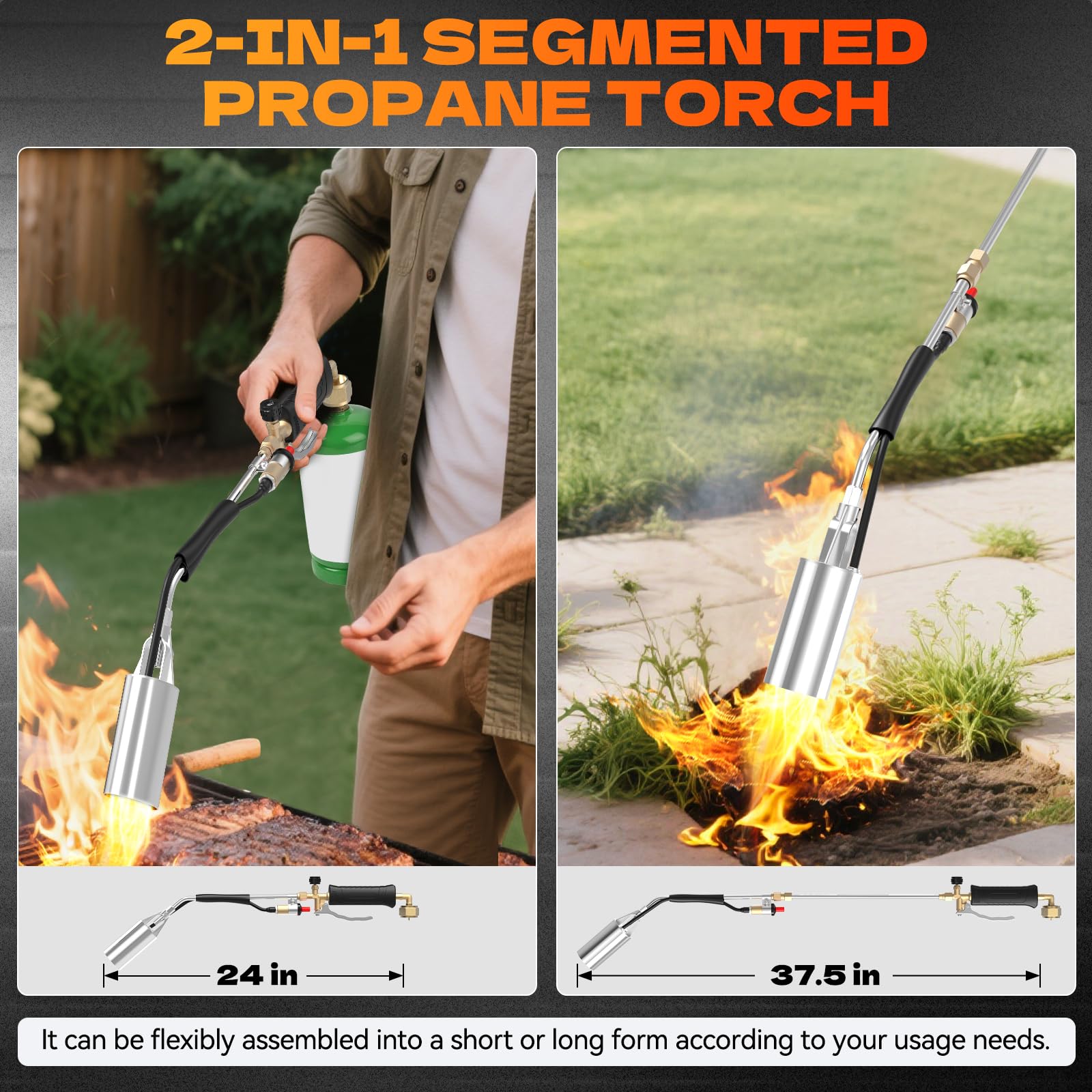 CHAOBING weed torch ignition control allows precise flame management.