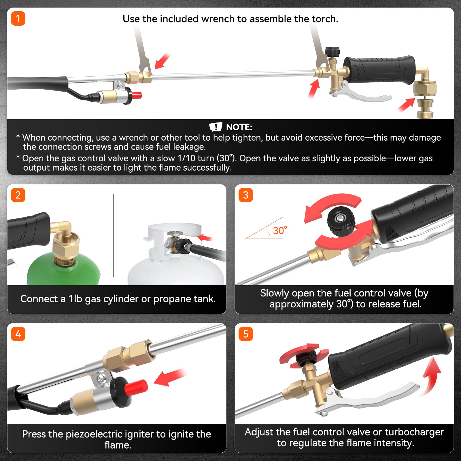 CHAOBING weed torch multi-purpose tool suitable for ice melting and grilling.