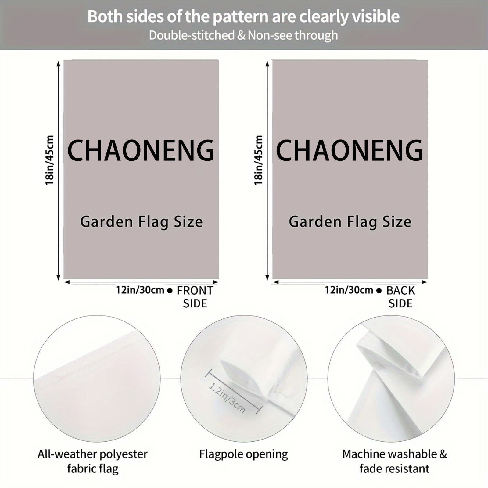 CHAONENG Imagine flag flower-detail highlights garden colors and charm.