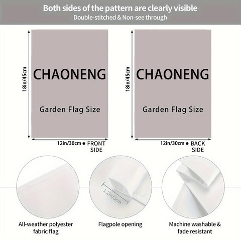 CHAONENG Imagine flag flower-detail highlights garden colors and charm.