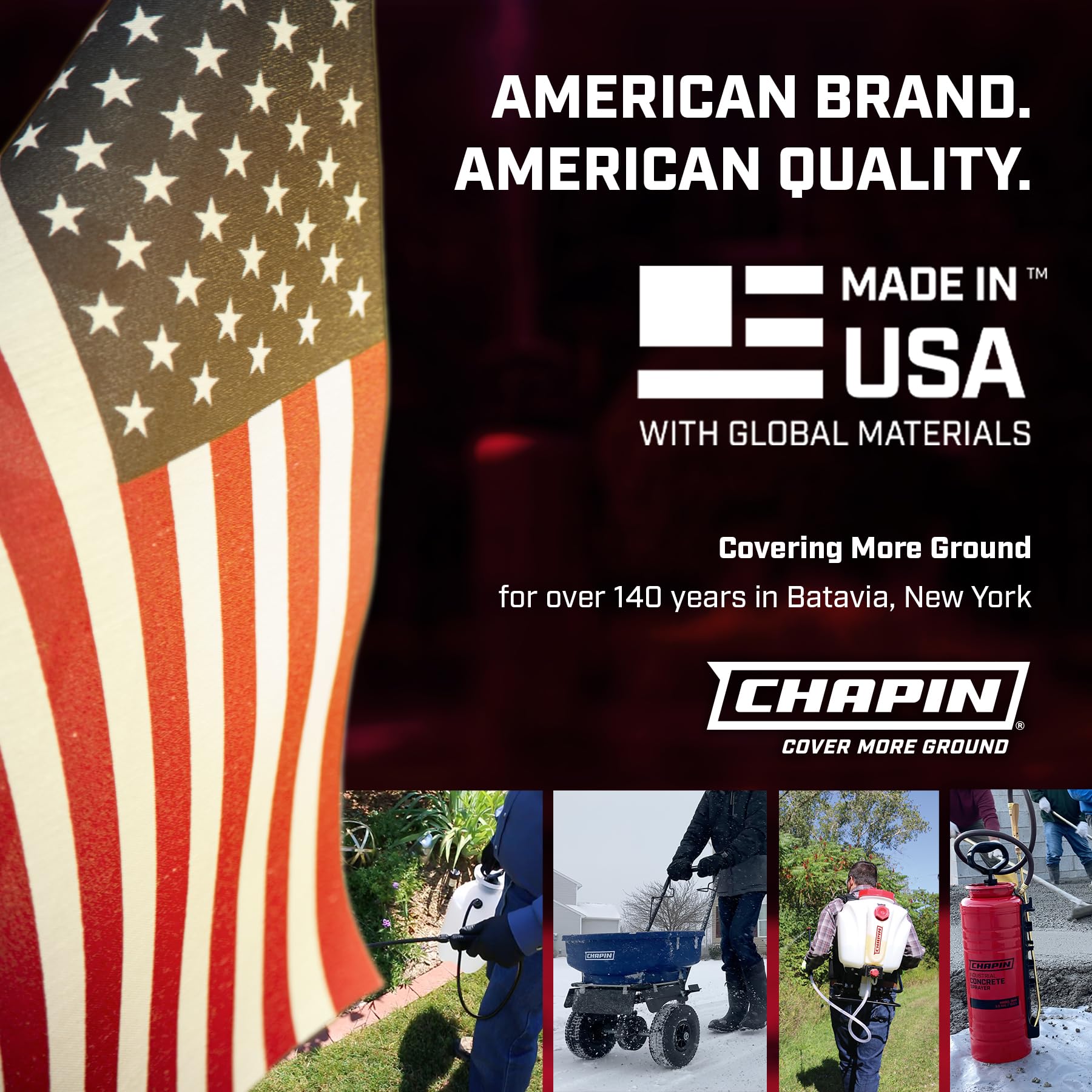 Chapin 10022 ergonomic thumb-control handle reduces fatigue on extended projects.