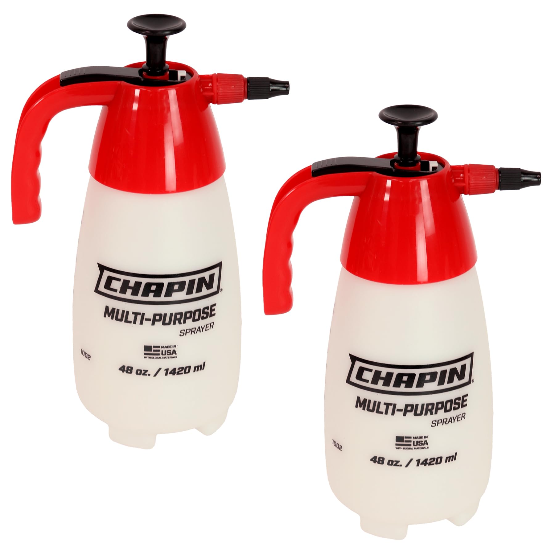 Chapin 10022 handheld sprayer with 48oz translucent tank for easy refills.