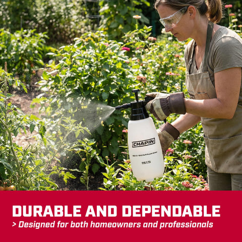Chapin 10031 ergonomic design offers comfortable grip during extended lawn and garden use.