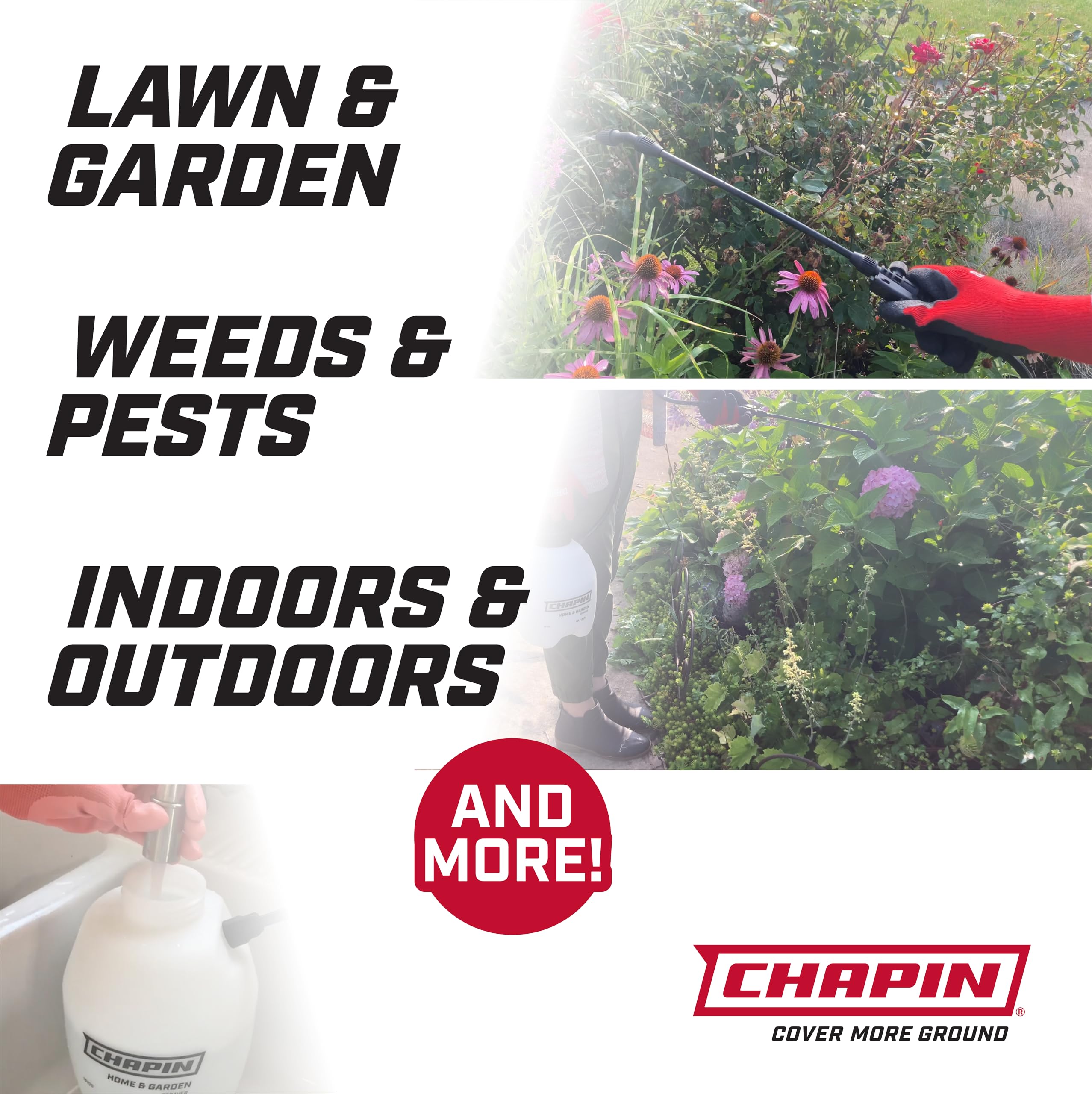 Chapin 16109 in-tank filter ensures steady spray and cleaner flow.