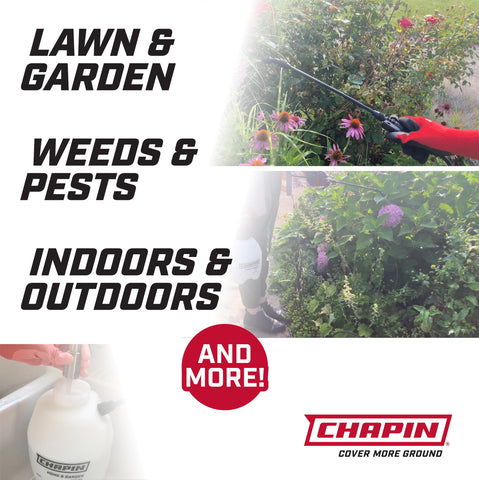 Chapin 16144 deluxe sprayer 34-inch hose offers easy maneuverability.