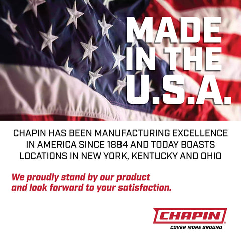 Chapin 20084 anti-clog filter minimizes downtime by preventing clogs.