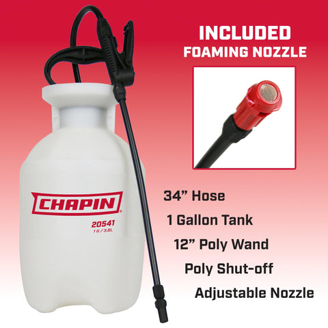 Chapin 22541 translucent tank shows fluid level for easy refills