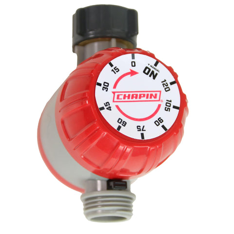 Chapin 41004 mechanical water timer dial enables precise outdoor watering control.