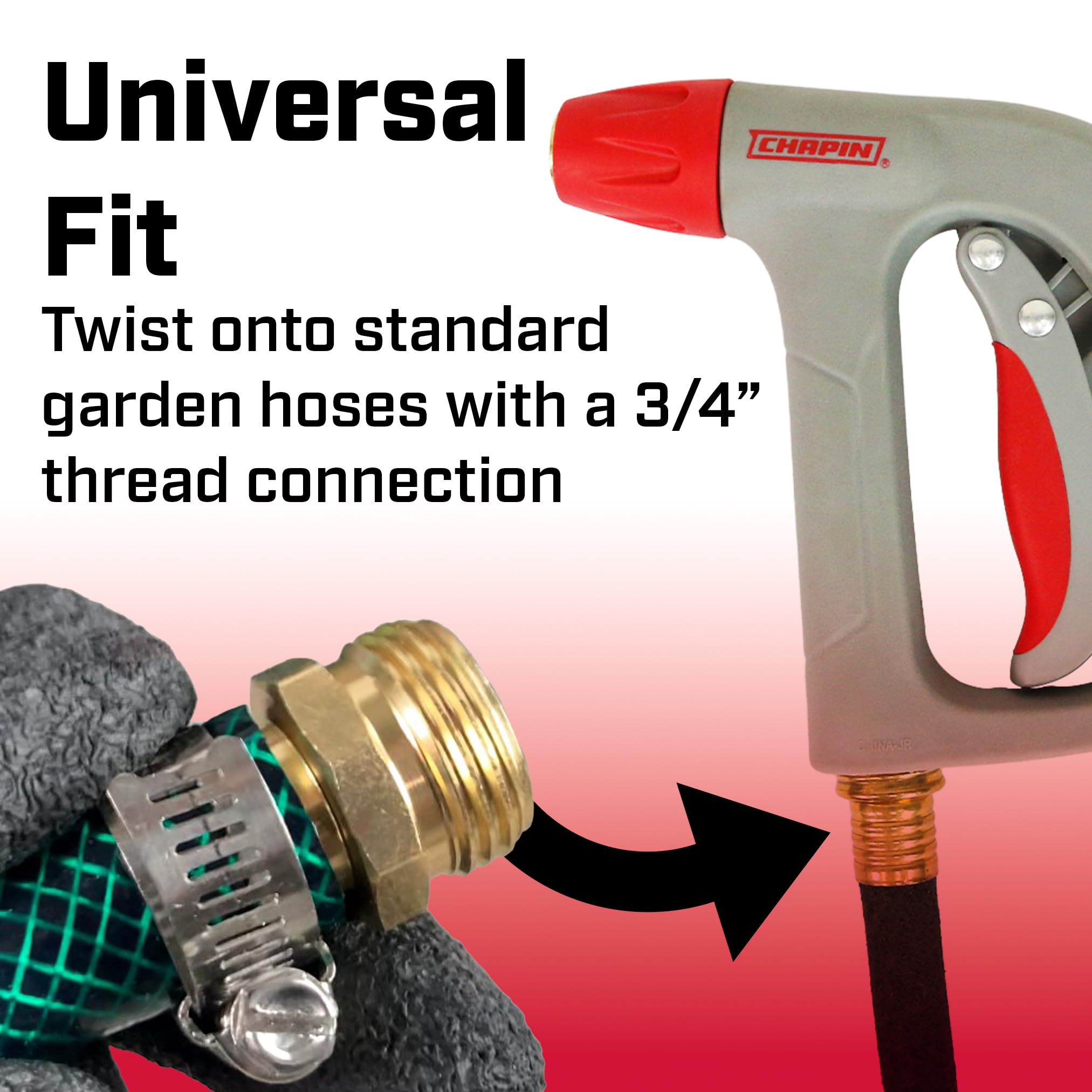 Chapin 4695 handles up to 125 PSI for tougher wash tasks