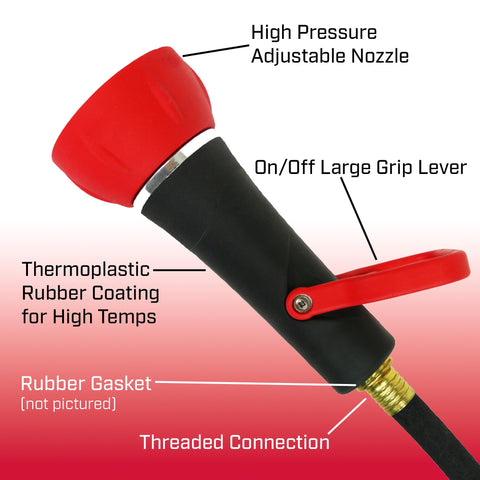 Chapin 4697 adjustable high-flow stream enables versatile spray patterns.