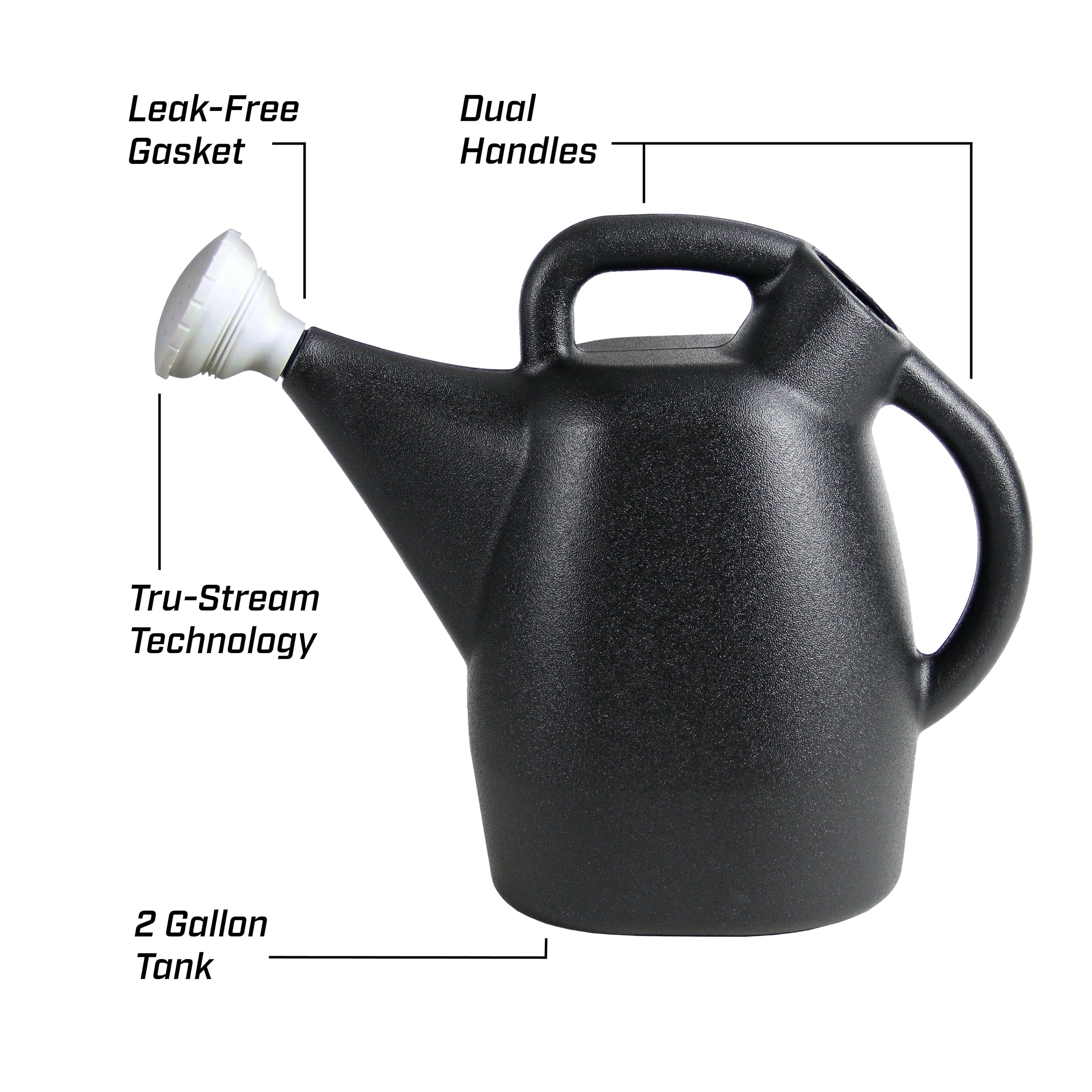 Chapin 47998 shows a leak-free gasket to reduce drips during watering.