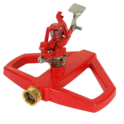 Chapin 4980 platform sprinkler assembly ready for quick lawn installation and even coverage