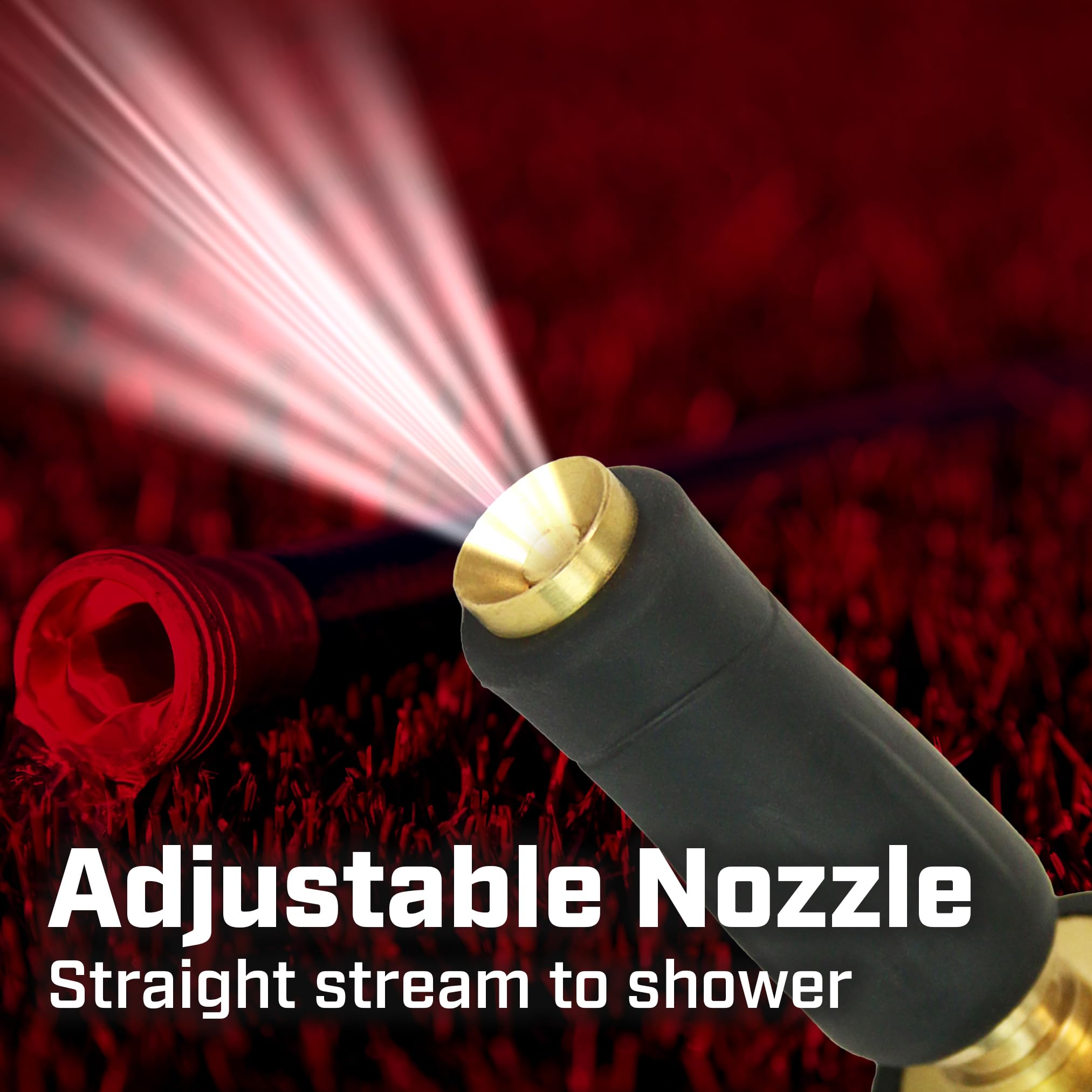 Universal fit with standard hose threads for easy installation.