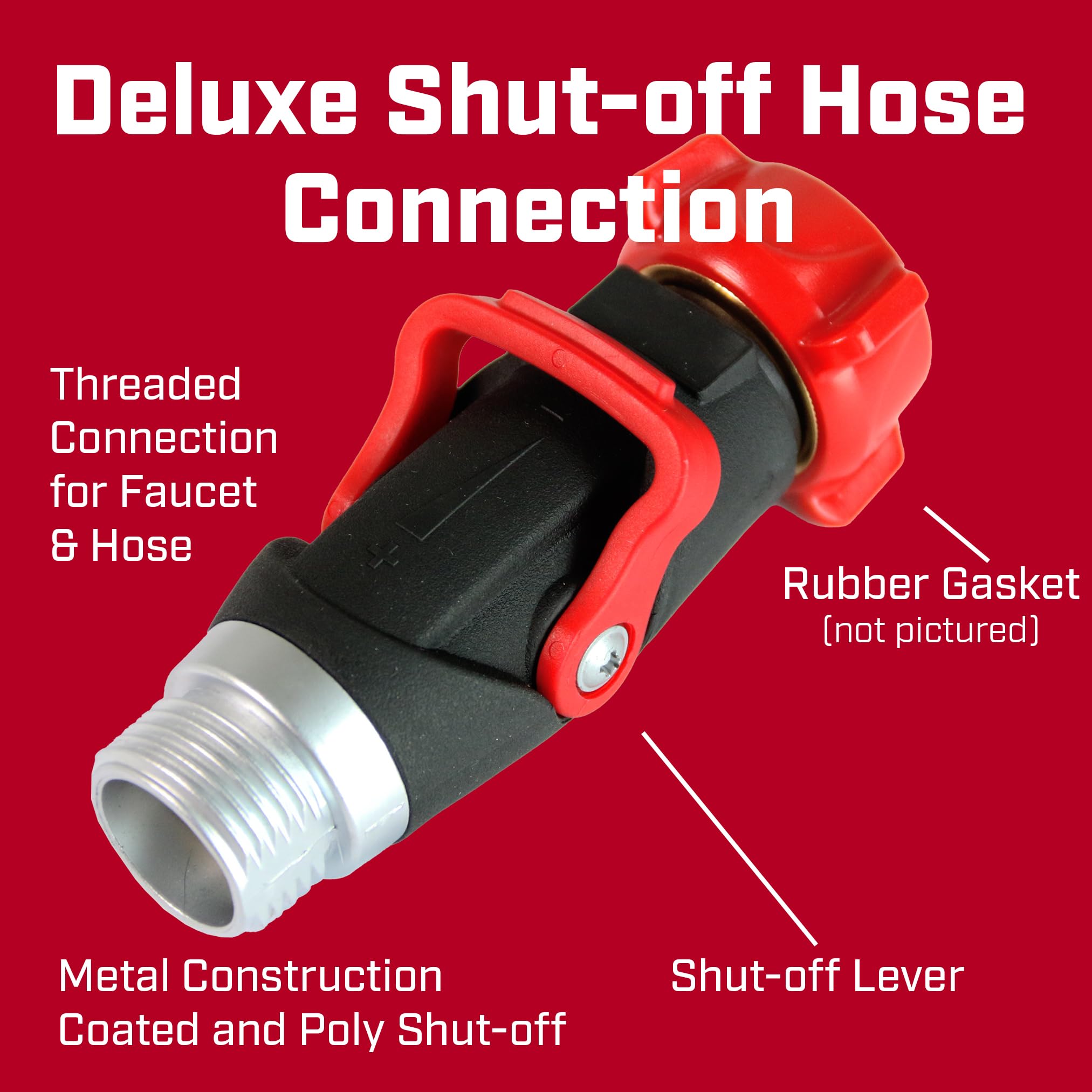 Chapin 6-9479 flip lever enables quick flow changes at hose ends and taps.