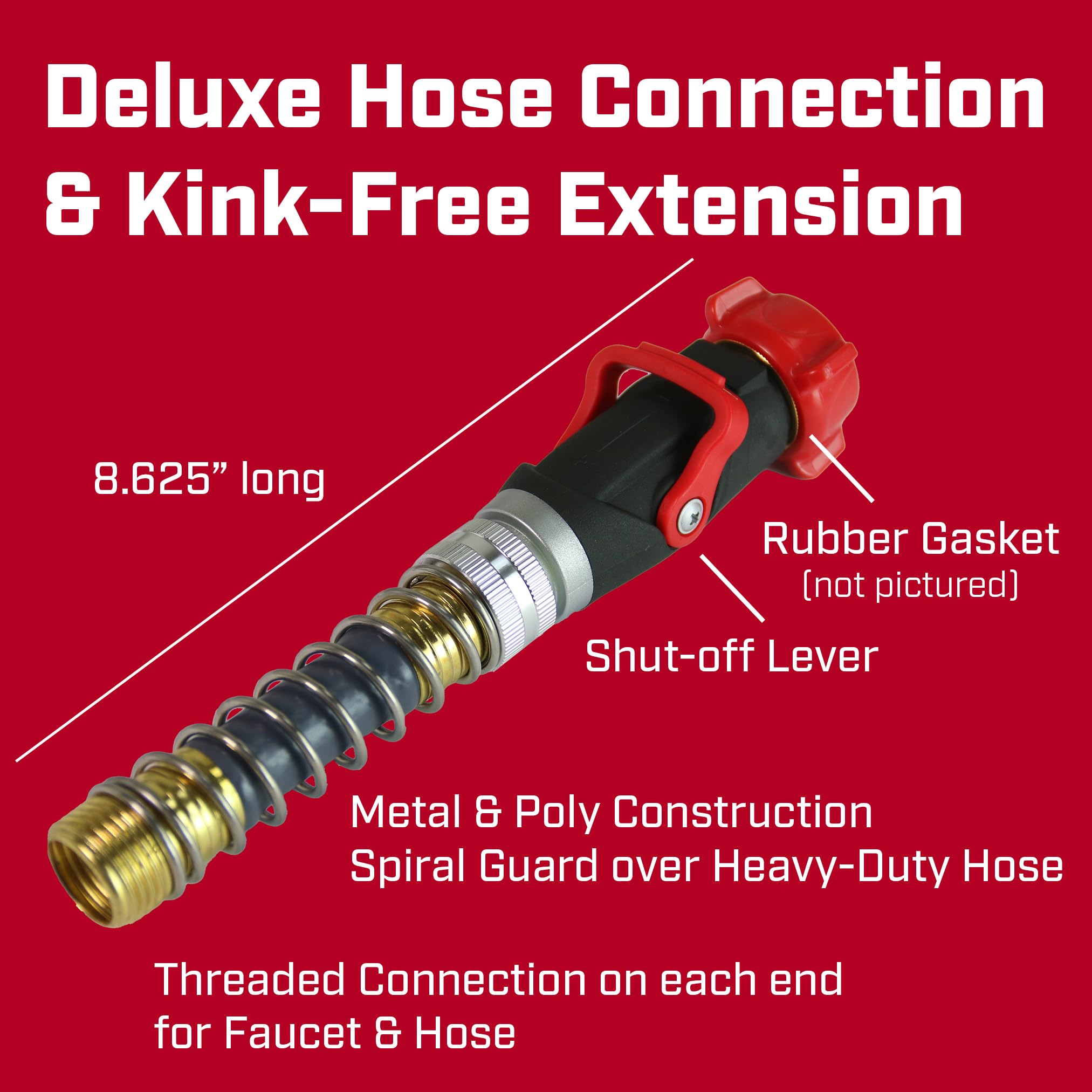 Chapin 6-9481 kink-free extension protects hoses during watering